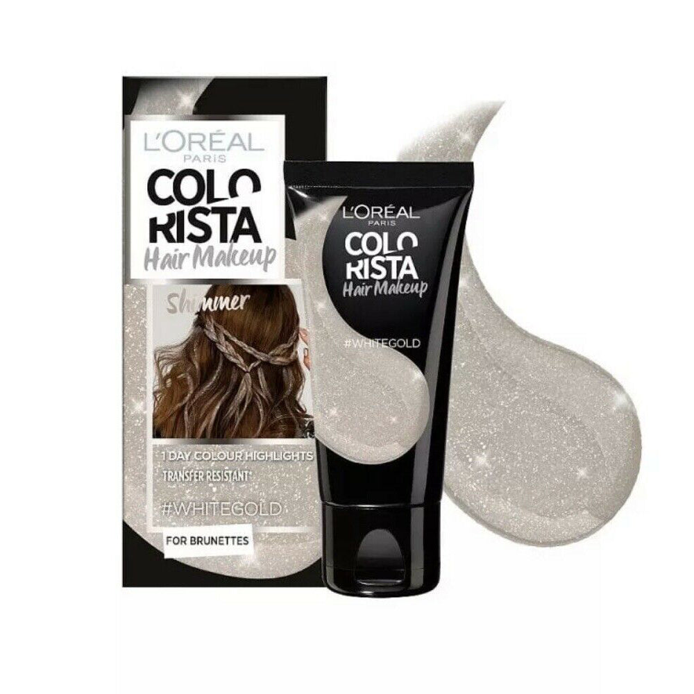 L'Oreal Paris Colorista Hair Makeup Shimmer White Gold 30ml | High Quality Hair Care Product Online - Product Image L'Oreal Paris Colorista Hair Makeup Shimmer White Gold 30ml | High Quality Hair Care Product Online - Product Image